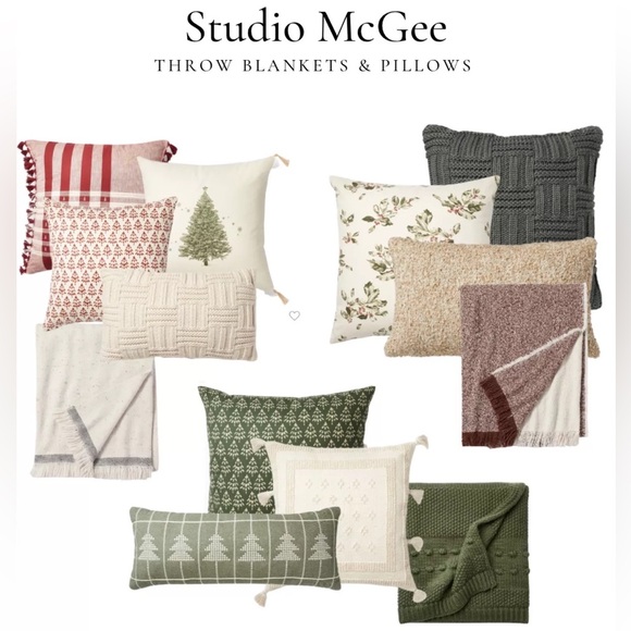 Studio McGee Green Tree Block Pillow Cover - Picture 4 of 5